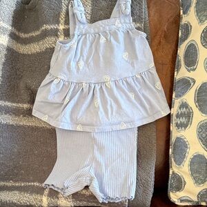 Carter's Blue Baby Outfit with sail boat Design 12 month